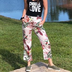 🔵BLACK FRIDAY SPECIAL🔵 floral satin pants